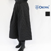 ORCIVAL オーシバル OR-E0322 SSA キルティングキュロットパンツ ワイドパンツ 中綿 | 26AW ボトムス 秋冬