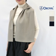 ORCIVAL オーシバル OR-H0410 KKW フード付きストール マフラー ベスト ジレ バラクラバ オーチバル  | 26AW ファッショングッズ 秋冬