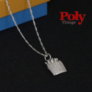 PolyThings ポリーシングス I like chips  アイライクチップス シルバーネックレス フライドポテト ポテトチップス 40cm チェーンネックレス | アクセサリー 26SS