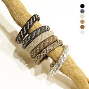 【70%OFF】HANNA WALLMARK ハンナウォールマーク  ROCK ブレスレット ミサンガ  アクセサリー プレゼント ギフト レザー 本革 鹿革 北欧 スウェーデン