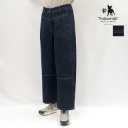 TreBarraBi トレバラビ 6682-5560 ワンウォッシュ切り替えデニムワイドパンツ バギーパンツ  イージーパンツ | 26AW ボトムス 秋冬