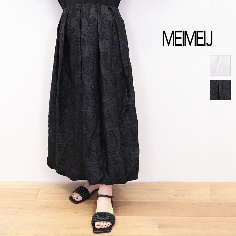 MEIMEI J メイメイジェイ 32514007 ジャカードバルーンフレアスカート レース | 25SS ボトムス 春夏