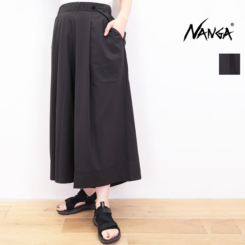 NANGA ナンガ N2501-1D409B エクスカーションワイドパンツ EXCURSION WIDE PANTS SHADOW RIP キュロットパンツ ガウチョパンツ | 25SS ボトムス 春夏