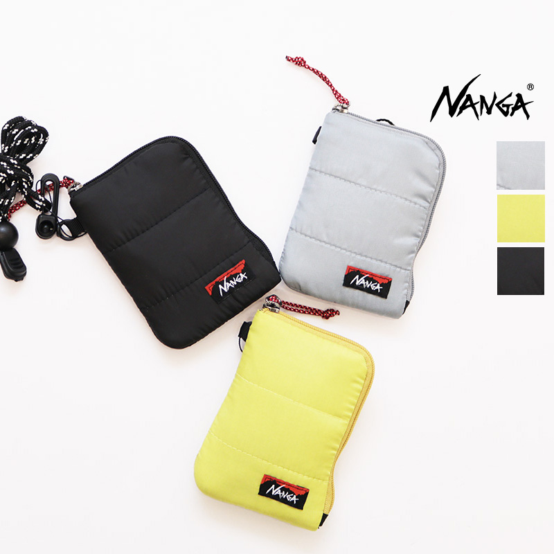 【2点までネコポス可】NANGA ナンガ NA2353-1Z504 ストラップ付きコインケース 財布 ウォレット ファスナー COIN CASE ミニサイズ 軽量 ギフト | 定番 ファッショングッズ