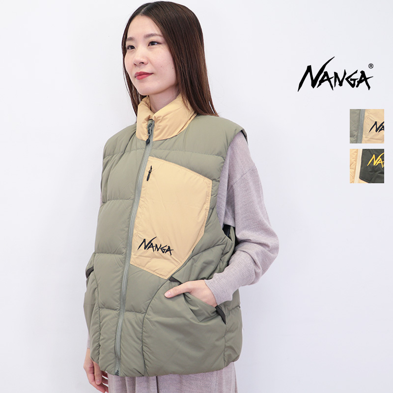NANGA ナンガ ND2441-1N403-C マゼノリッジダウンベスト 配色 MAZENO RIDGE VEST メンズ レディース ユニセックス | 24AW アウター 秋冬