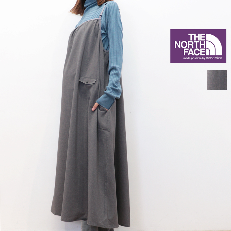 【正規品】THE NORTH FACE PURPLE LABEL ノースフェイス パープルレーベル N25FF014 ポリエステルトロピカルフィールドキャミソールドレス キャミソールワンピース ジャンパースカート サロペットスカート Polyester Tropical Field Camisole Dress | 25AW 秋冬