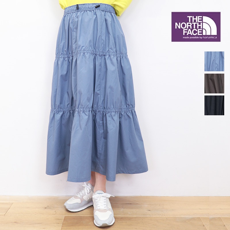 【新色入荷】【正規品】THE NORTH FACE PURPLE LABEL ノースフェイス パープルレーベル NTW5362N ティアードロングスカート 65/35 Field Tiered Skirt | ボトムス 24AW 25SS