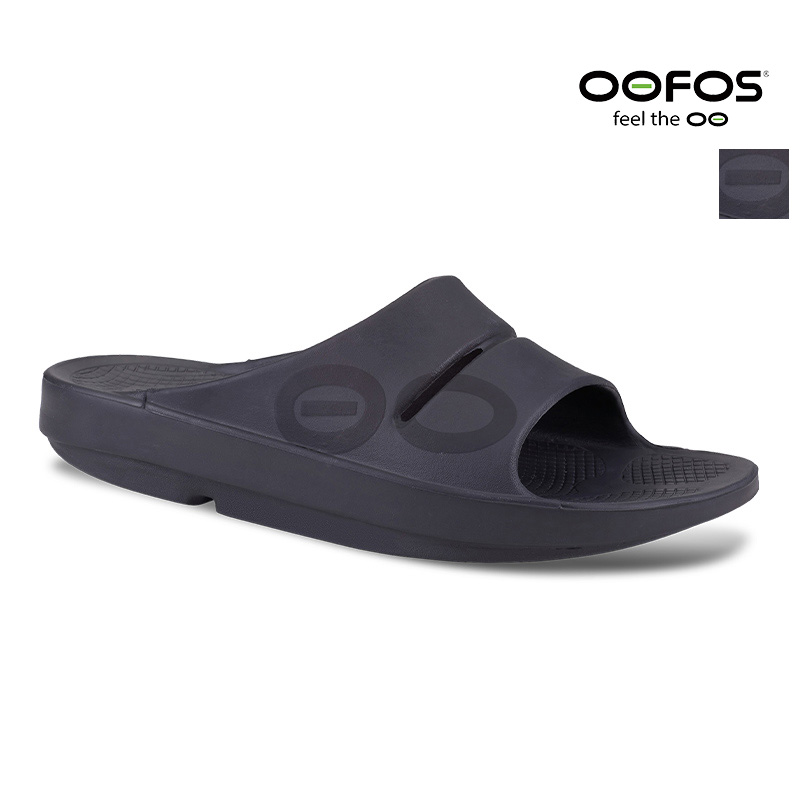 期間限定ポイント10倍【国内正規品】OOFOS ウーフォス O Oahh Sport ウーアー リカバリーサンダル スリッパサンダル レディース メンズ ユニセックス MATTE BLACK | シューズ 春夏 23SS