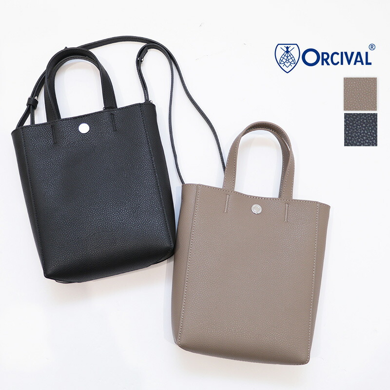 ORCIVAL オーシバル OR-H0346 DFT レザーショルダーバッグ トートバッグ ハンドバッグ サコッシュ ミニバッグ 2WAY 斜め掛け 本革 Double Face Leather 2way Tote Bag  | 25SS バッグ 春夏