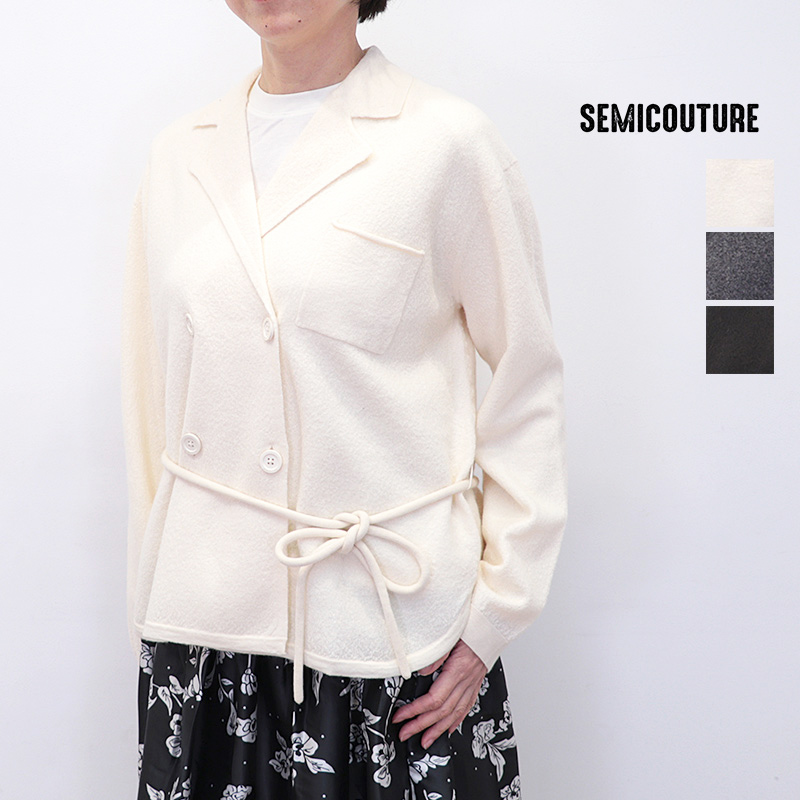 【40％OFF】SEMI COUTURE セミクチュール 59420206 ウールジャージカーディガン ジャケット  | 25AW トップス 秋冬