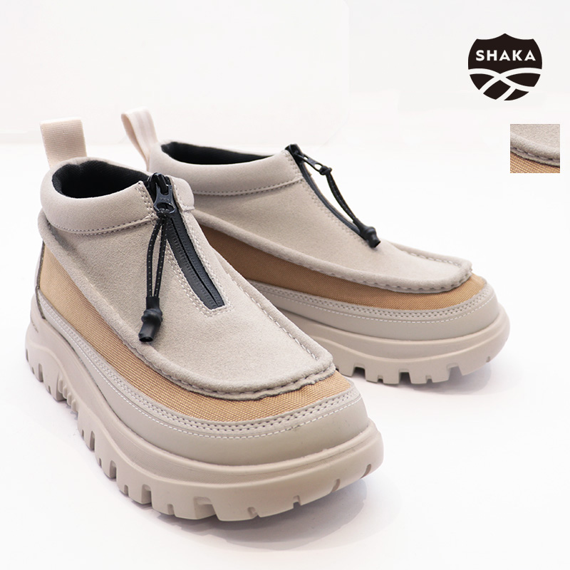 【40％OFF】SHAKA シャカ SK-290 センタージップブーツ モカシン スニーカー ZIP MOCCASIN BOOTIE EX ジップアップブーツ はっ水 レインブーツ スノーブーツ ショートブーツ サイドゴアブーツ | 24AW シューズ 秋冬