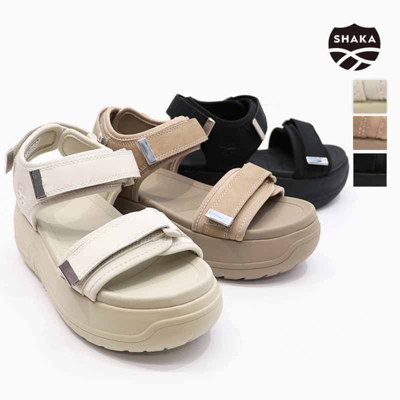 SHAKA シャカ SK-312 レザー調厚底サンダル ベルトサンダル CHILL VIBES EVOL CHUNKY チルバイブスエヴォルチャンキー ｜ 25SS シューズ 春夏