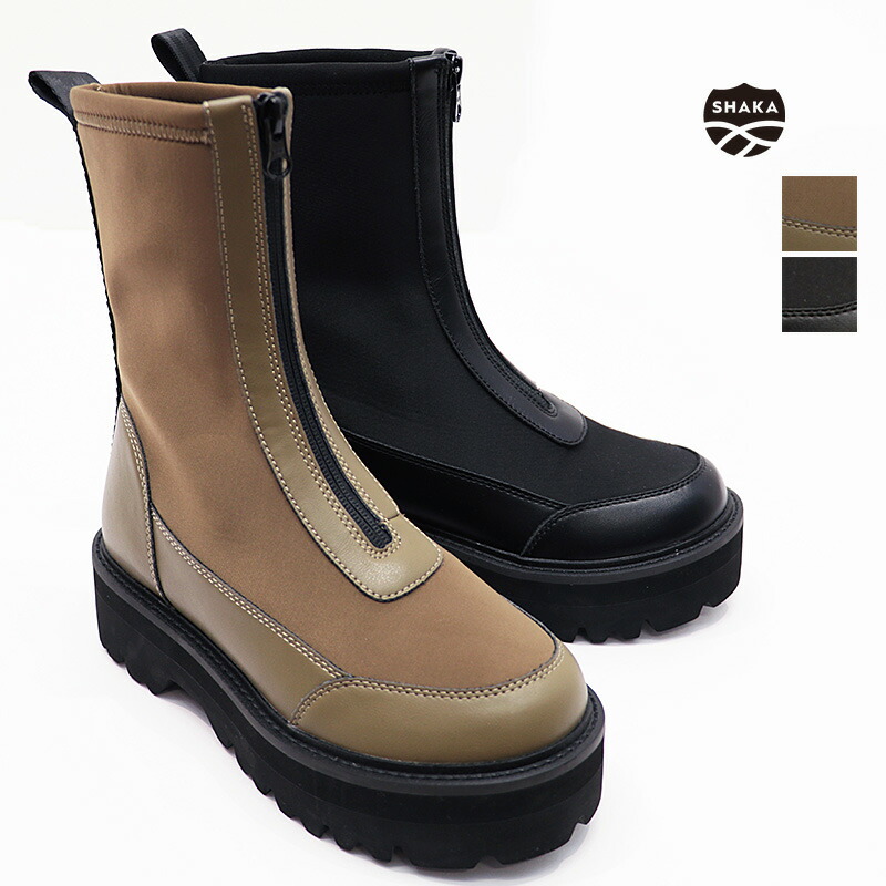 SHAKA シャカ SK-333 ZIP THICK TANK BOOTIE センタージップブーツ ショートブーツ  | 25AW シューズ 秋冬