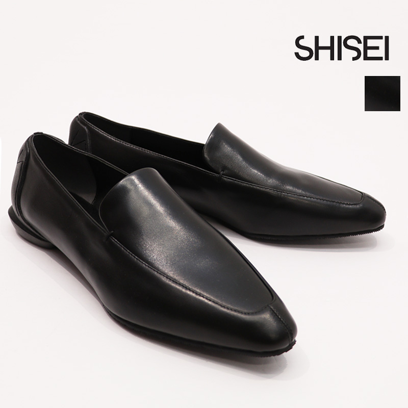 SHISEI シセイ 41022C/13004C/23012C チゼルトゥスリッポン ローファー MM CHISEL TOE SLIIPON 牛革 本革 スエード 表革 レザー スリッポン フラット ポインテッドトゥー パンプス レインシューズ 撥水 シーセイ | 24AW 25AW シューズ