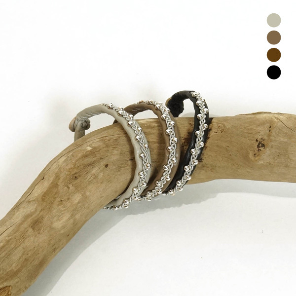 【40%OFF】HANNA WALLMARK ハンナウォールマーク  SPARKLING ブレスレット ミサンガ  アクセサリー プレゼント ギフト レザー 本革 鹿革 北欧 スウェーデン