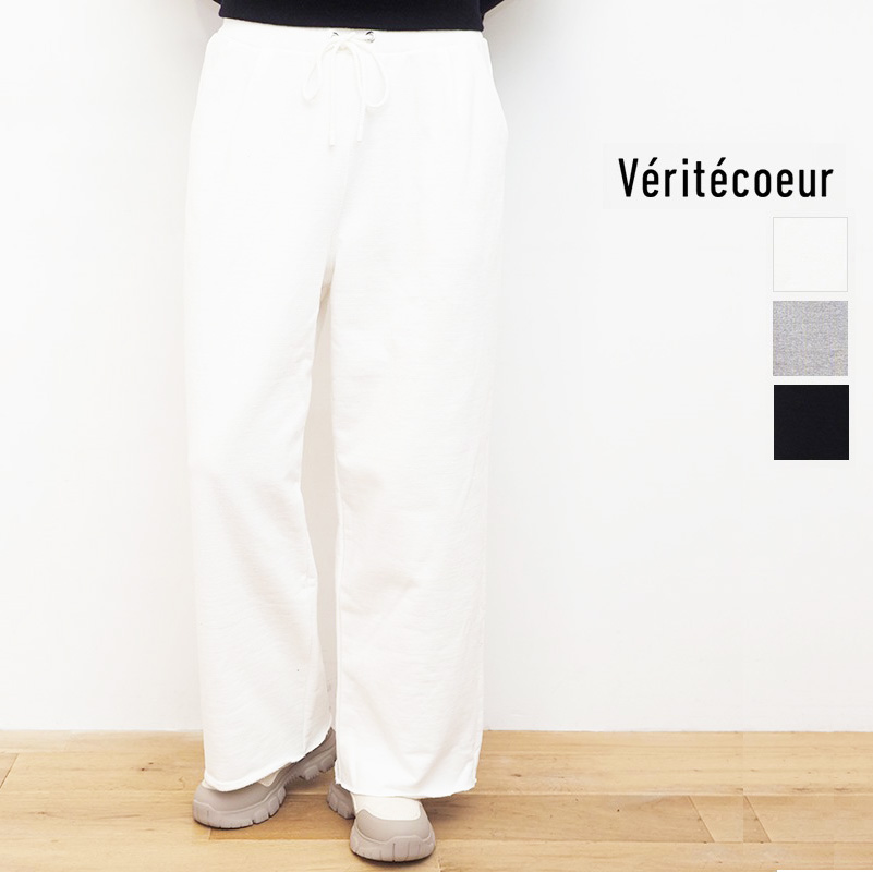 【40％OFF】Veritecoeur ヴェリテクール VCC-452 タックシャーリングスウェットパンツ ワイドパンツ イージーパンツ veritecoeur ベリテクール | 23AW ボトムス 秋冬