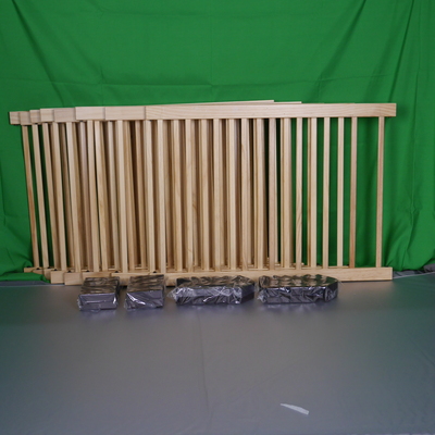 【中古販売：ランクC】幅163cm ベビーサークル 8枚セット 木製［ベビーサークル］