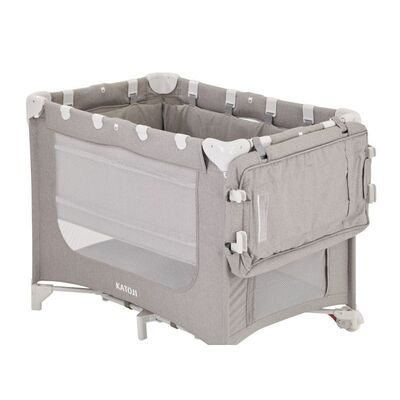 カトージ　KATOJI　ポータブルベビーベッド　オムツ台付 ポータブルベビーベッド おむつ替えテーブル付（ベージュ