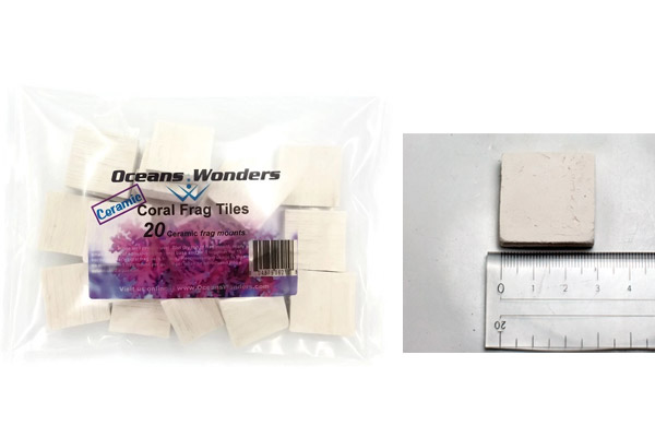 Oceans Wonders Ceramic coral frag tiles 20pc