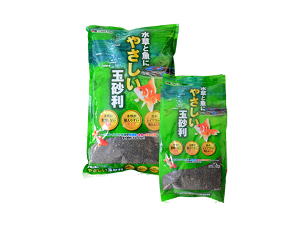 カミハタ 水草と魚にやさしい玉砂利 6kg
