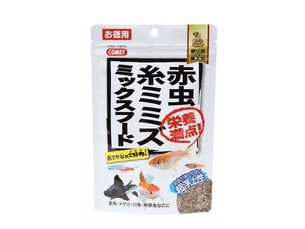 イトスイ 徳用赤虫・糸ミミズミックスフード納豆菌 15g