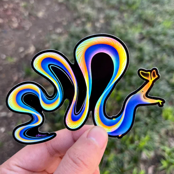 【正規輸入品】lazycoffeedesign Blue Ribbon Eel Sticker / Holographic