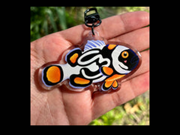 【正規輸入品】Lazy Logo Clownfish Keychain