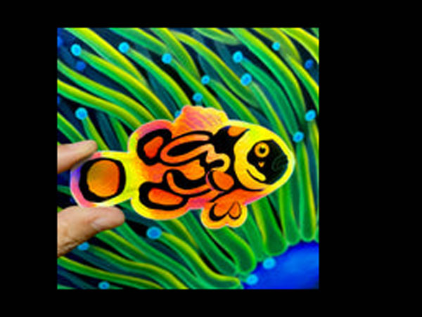 【正規輸入品】Lazy Clownfish Sticker/Holographic