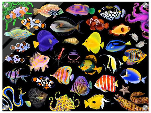 【正規輸入品】”Under The Sea”Acrylic Print　24×18　
