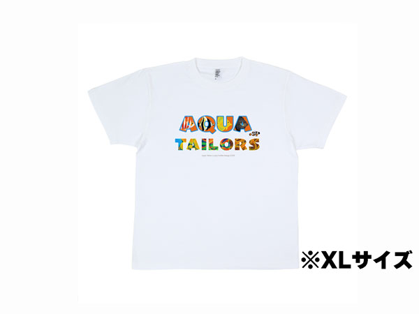 【Lazy coffee design×Aquatailors　限定コラボ】T-shirt　ホワイト　XLサイズ