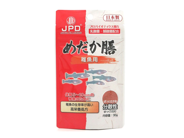 日本動物薬品 めだか膳 稚魚用 30g