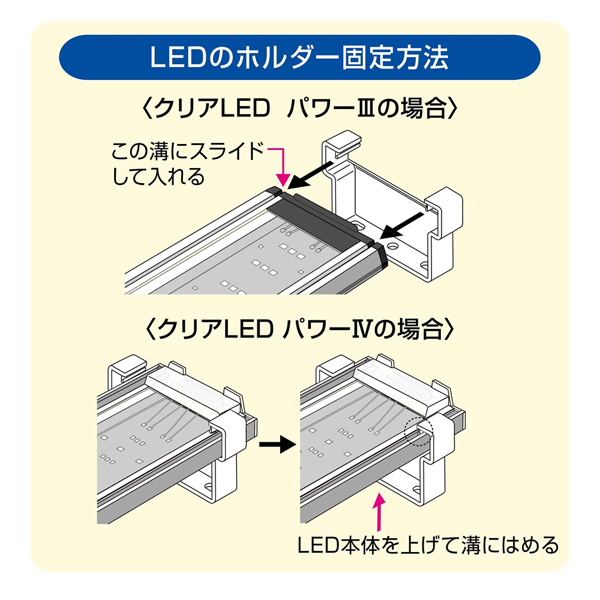 GEX クリアLED POWER3/4専用 吊り下げパーツ アクアテイラーズ