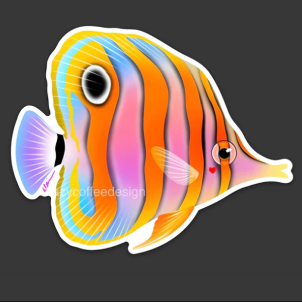 【正規輸入品】lazycoffeedesign Copperband butterfly Cooper Sticker