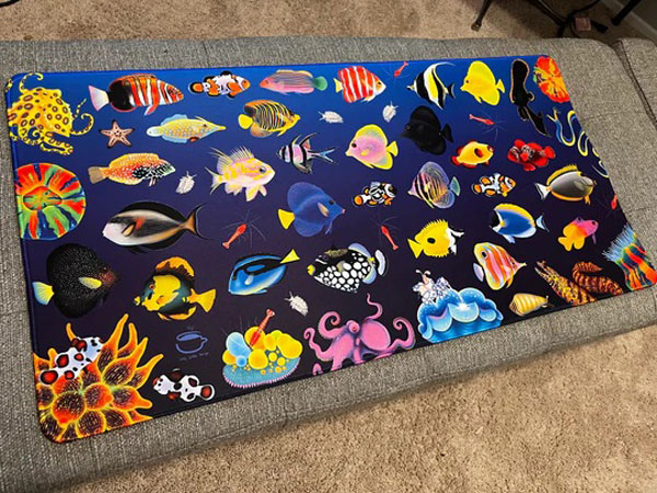 【正規輸入品】Blue Reef Saltwater Fish Mousepad/Deskmat