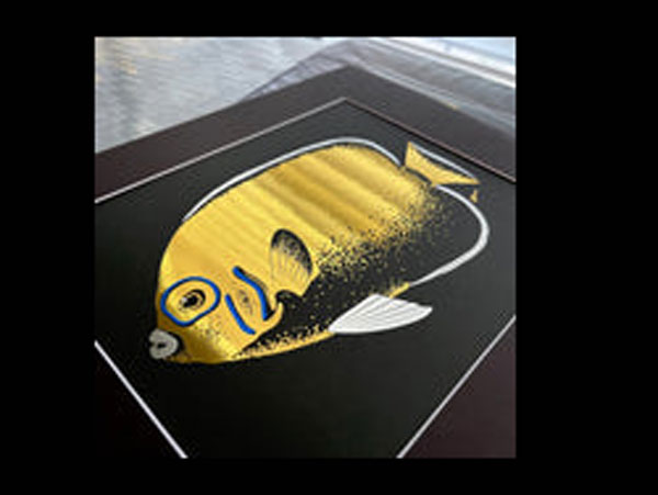 【正規輸入品】Conspicuous Angelfish Foil Art Print