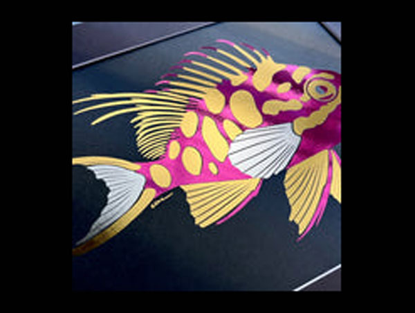 【正規輸入品】Blotched Anthias Foil Ａｒｔ　Ｐｒｉｎｔ