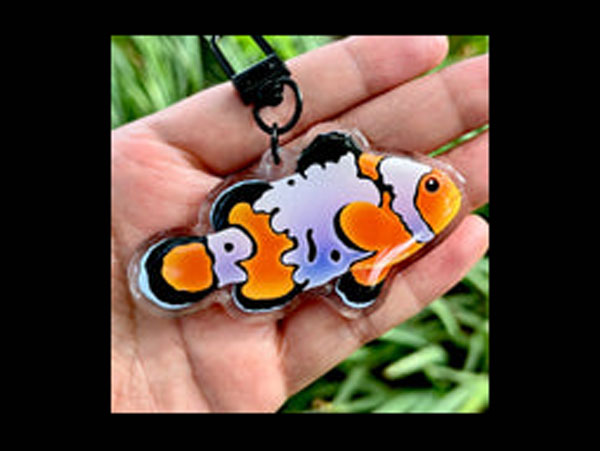 【正規輸入品】Snowflake Clownfish Keychain