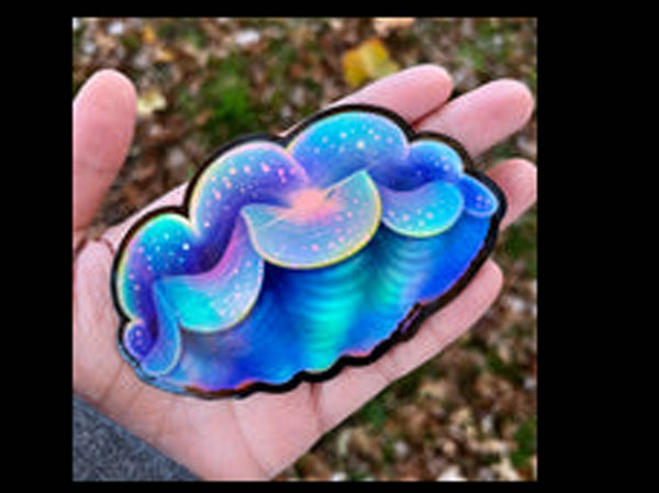 【正規輸入品】“Clam Down”Sticker/Holographic