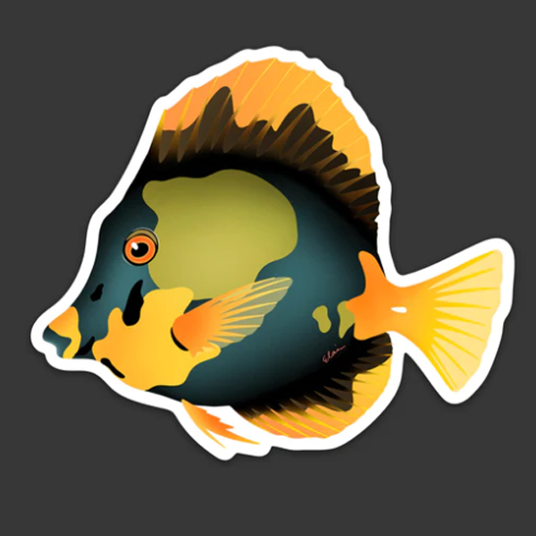 【正規輸入品】lazycoffeedesign Koi Tang Camo Sticker