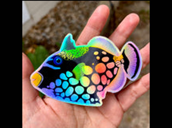 【正規輸入品】Clown Triggerfish Sticker/Holographic