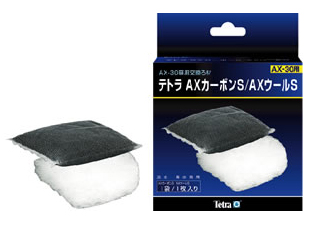 テトラ AXカーボンS/AXウールS カーボン1袋/ウール1枚入  (AX-30/45/45Plus用)