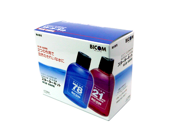 バイコム SUPER BICOM スーパーバイコムスターターキット 海水用 110ml (硝化菌専用基質1本付)