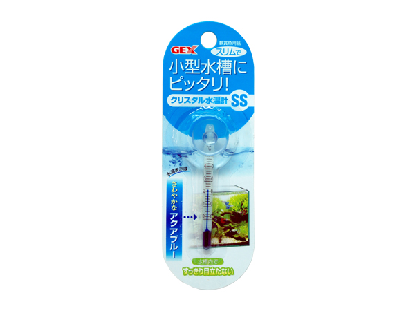 GEX クリスタル水温計 アクアブルー SS