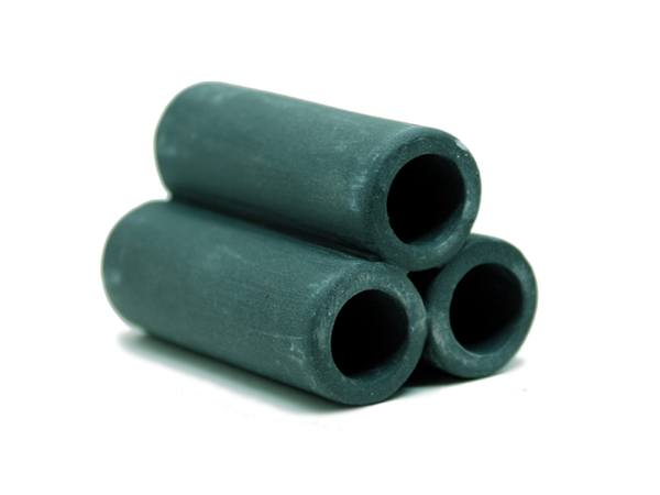 リキジャパン 珪藻土入りシェルター シュリンプ土管 黒・3