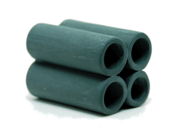 リキジャパン 珪藻土入りシェルター シュリンプ土管 黒・4