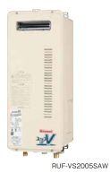 Rinnai（リンナイ）　ガス給湯器　オート　屋外壁掛　PS設置型20号（Q21の機能なし）　薄型スリムタイプ　RUF-VS2005SAW