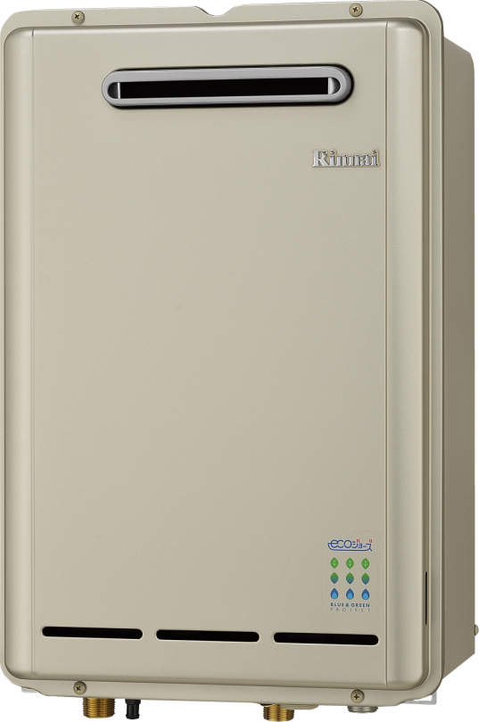 Rinnai（リンナイ）　ガス給湯器　エコジョーズ／音声ナビ　屋外壁掛型16号　RUX-E1610W