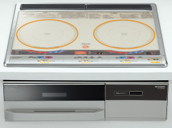 三菱電機　IHクッキングヒーター　シンプルタイプ幅60cm　2口IH　CS-G20AKS（シルバー）