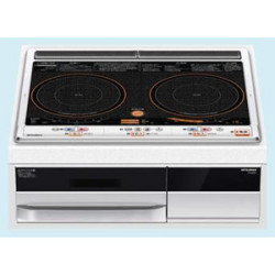 三菱電機　IHクッキングヒーター　シンプルタイプ幅60cm　2口IH　CS-G20K（ブラック）