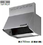 富士工業　レンジフード　BDR-3HL-9017SI　幅90cm全高70cm幕板同梱